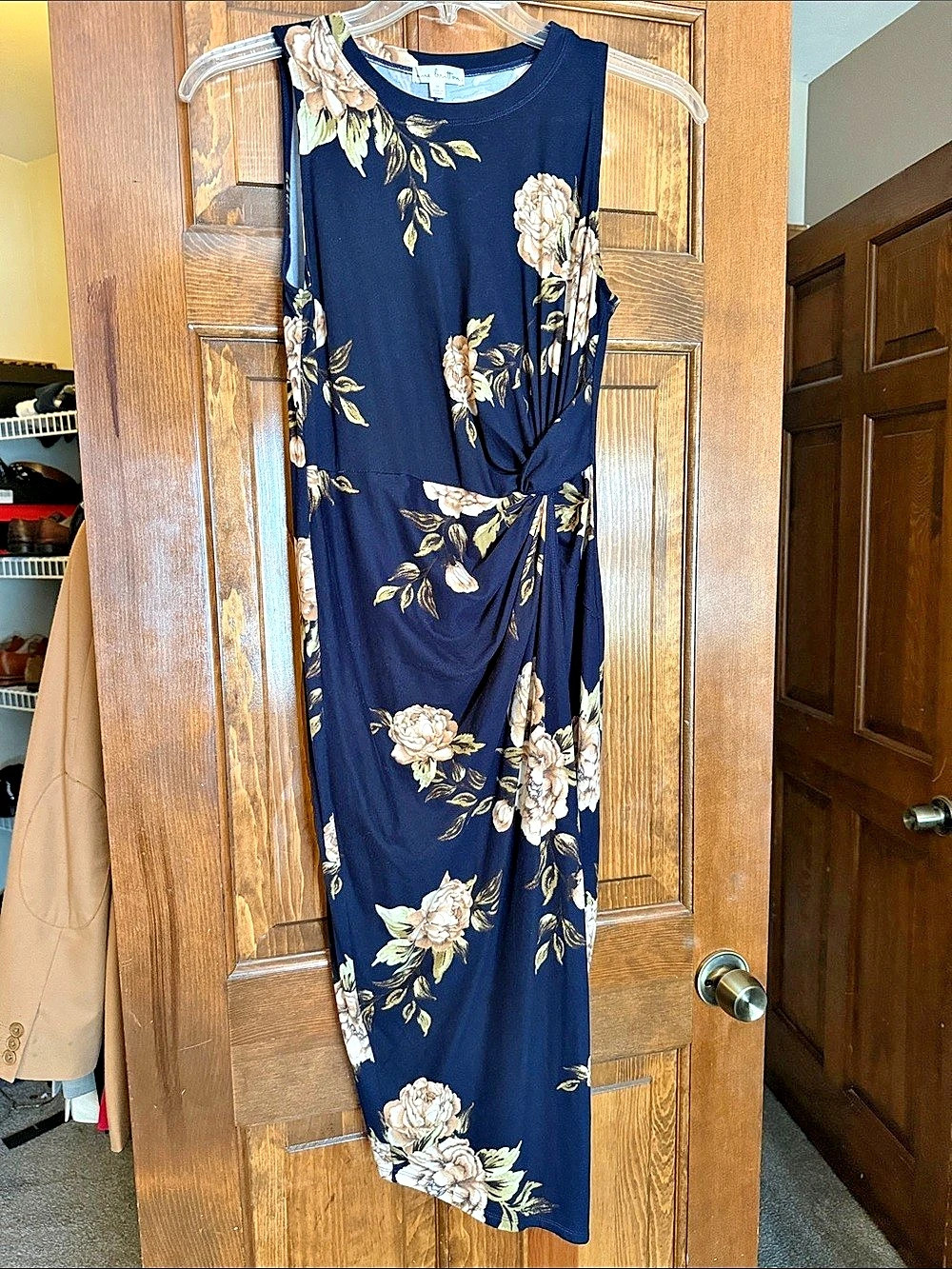 Nine Britton Floral Bodycon in Blue Size Medium